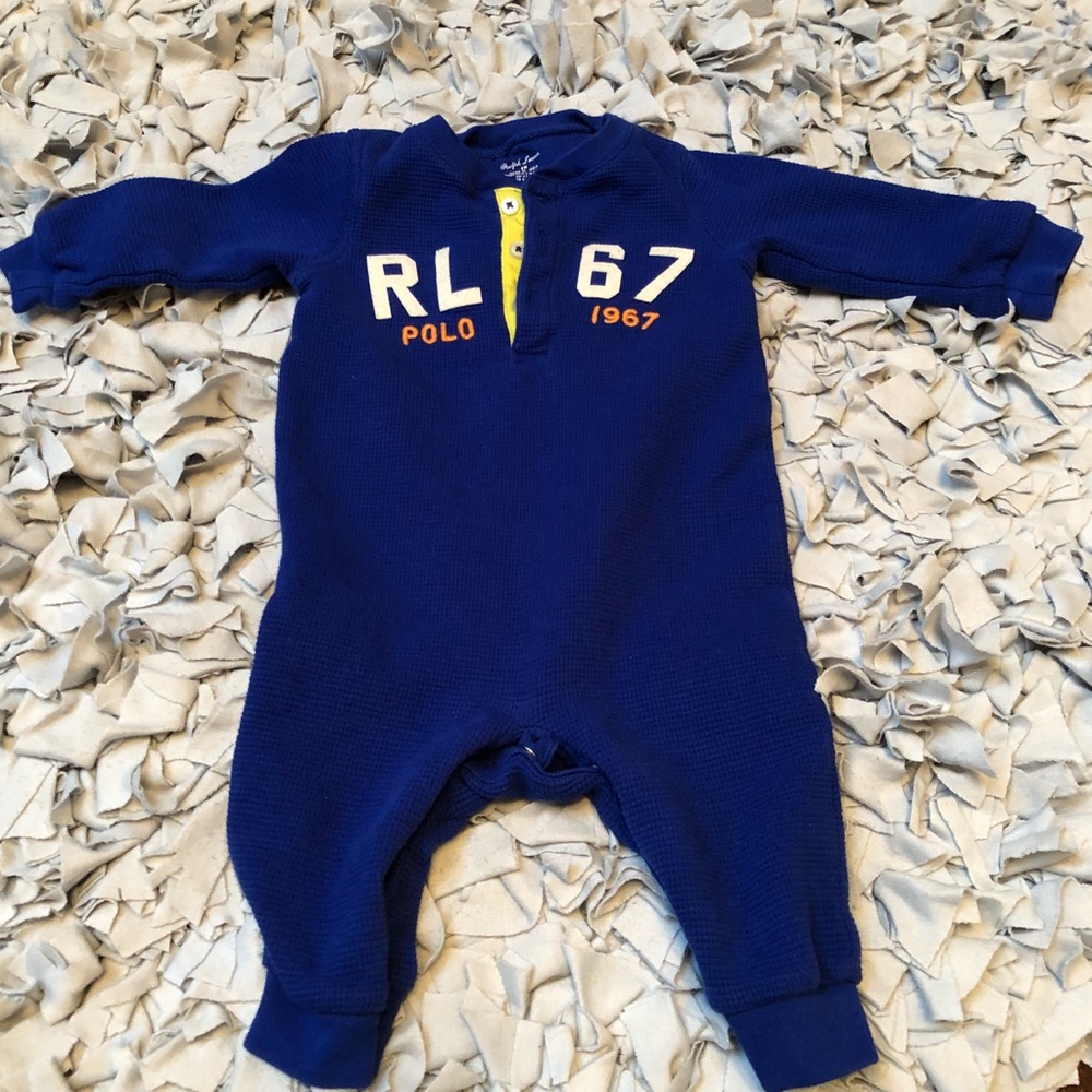 Royal Blue Polo Ralph Lauren onesie